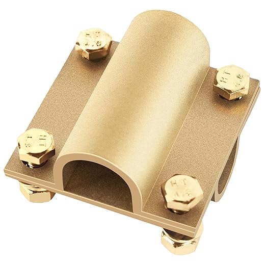 Nucraft Tiefenerder V4A Edelstahl Erder Erdung Staberder Blitzableiter Ø20mm umfassen Messing kreuzverbinder, mit Klemme