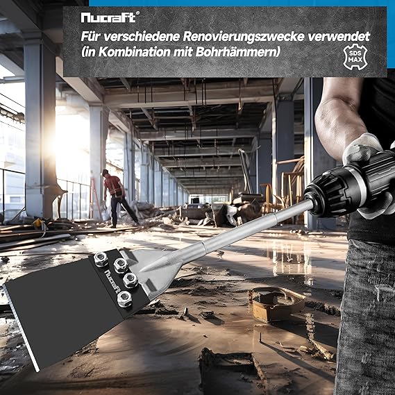 Nucraft Spachtelmeißel SDS-Max 620x150mm Bodenschaber