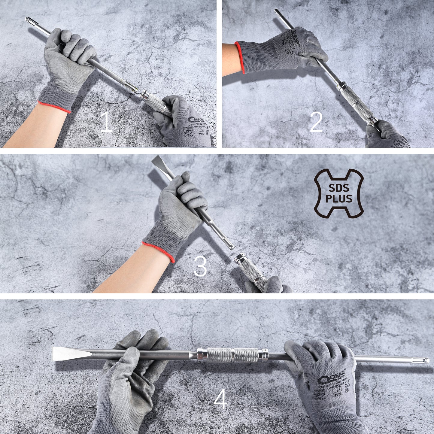 Nucraft Adapter/Bohrverlängerung 350 mm SDS PLUS auf SDS PLUS-Verbinder