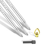 Nucraft Tiefenerder Edelstahl-Erder Blitzableiter Ø20mm(SET 1~5M Ø20 1~5x1000mm)