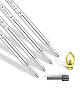 Nucraft Tiefenerder Edelstahl-Erder Blitzableiter Ø20mm umfassen Messing kreuzverbinder(SET 3~5,9M Ø20 3~5,9x1000mm)