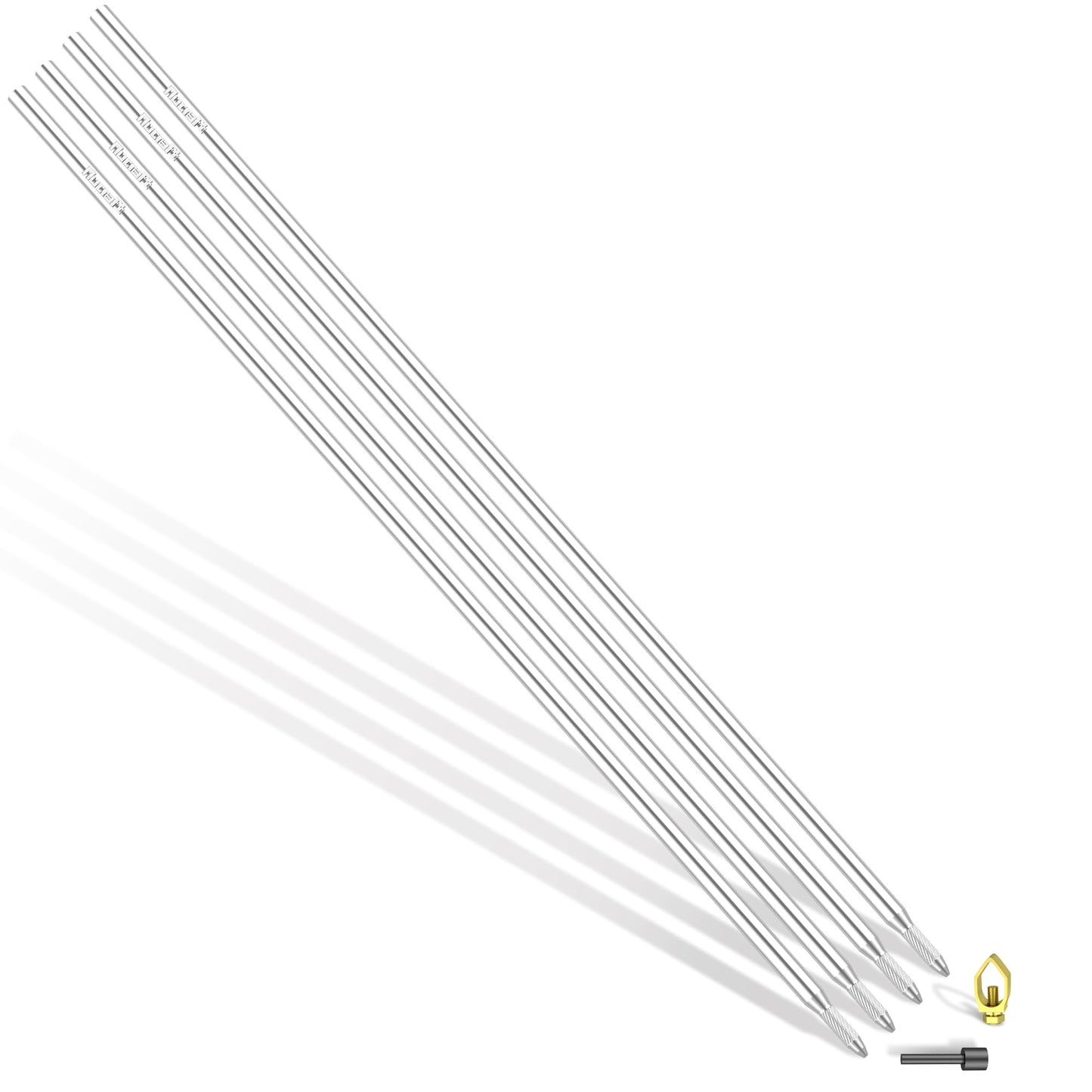 Nucraft Tiefenerder Edelstahl-Erder Blitzableiter Ø20mm(SET 1~5M Ø20 1~5x1000mm)