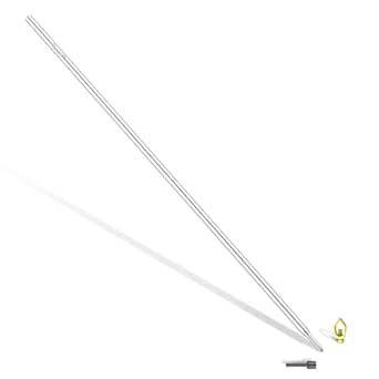 Nucraft Tiefenerder V4A Edelstahl Erder Erdung Staberder Blitzableiter Ø20mm mit Klemme SET Zusammensetzung