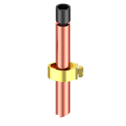 Nucraft Tiefenerder Erder Erdung Staberder Ø20mm Kohlenstoffstahl，0.2MM Rotkupfer Beschichtung mit Klemme SET 1M 3M 4M Zusammensetzung (SET 1M 3M 4M )