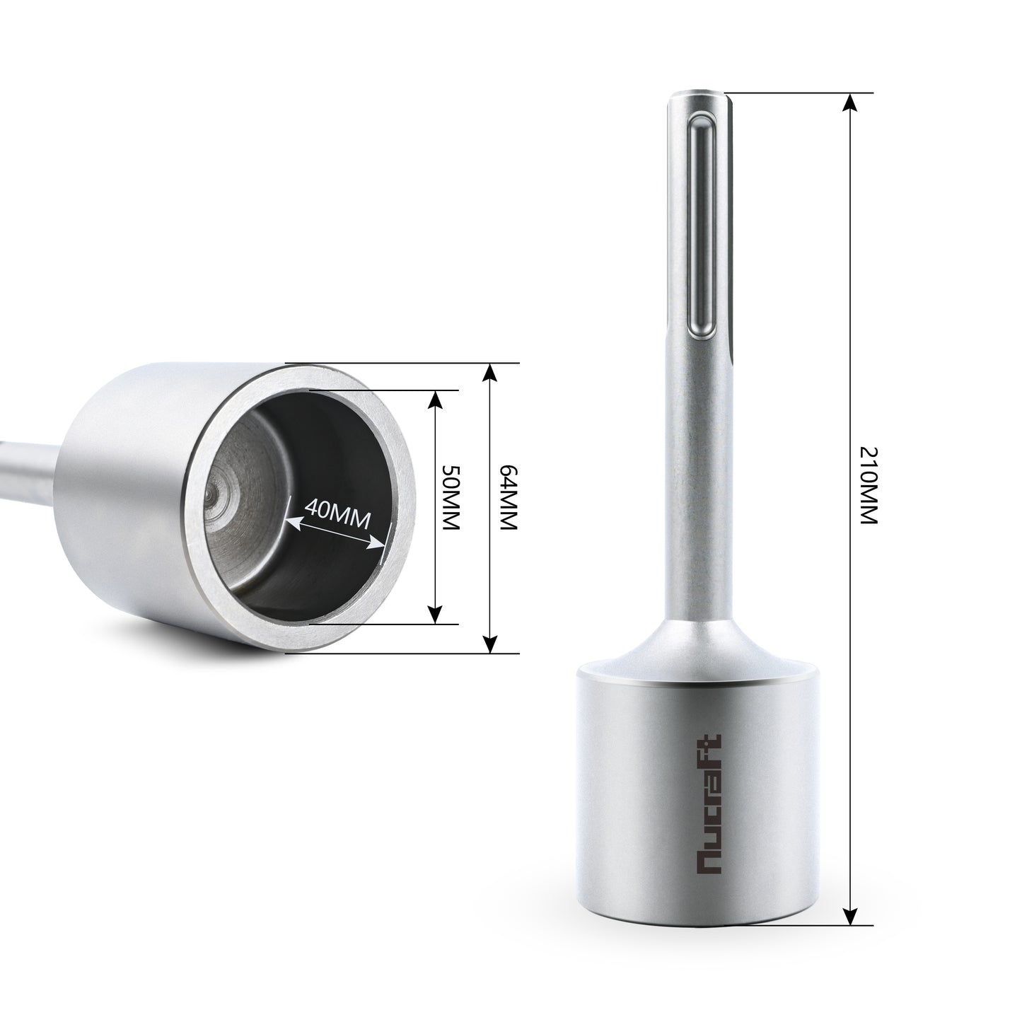 Nucraft SDS MAX Jack Hammer Star/holzpflöcke Picket Post Driver Treiber Pfahlramme Erdnageleintreiber zum Einstecken