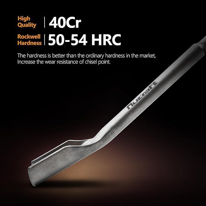 Nucraft SDS-PLUS Kanalmeißel Hohlmeißel 22x250mm, Aus supergehärtetem Stahl