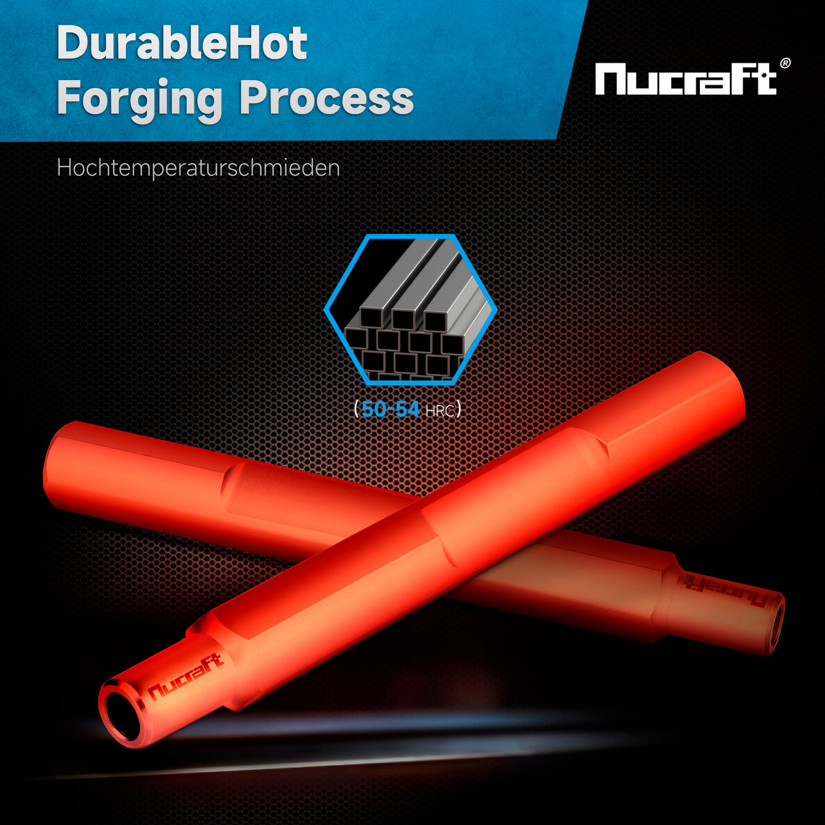 Nucraft HEX28 Ø13,5mm Erdnageleintreiber 22x260mm zum Einstecken von Tiefenerder Erder Erdung Staberder–Jack Hammer Picket Pfosten Driver Treiber