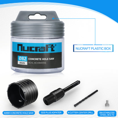 Nucraft SDS Plus Hohlbohrer Ø68mm/82mm kreisförmiger Hohlbohrer Lochsägen
