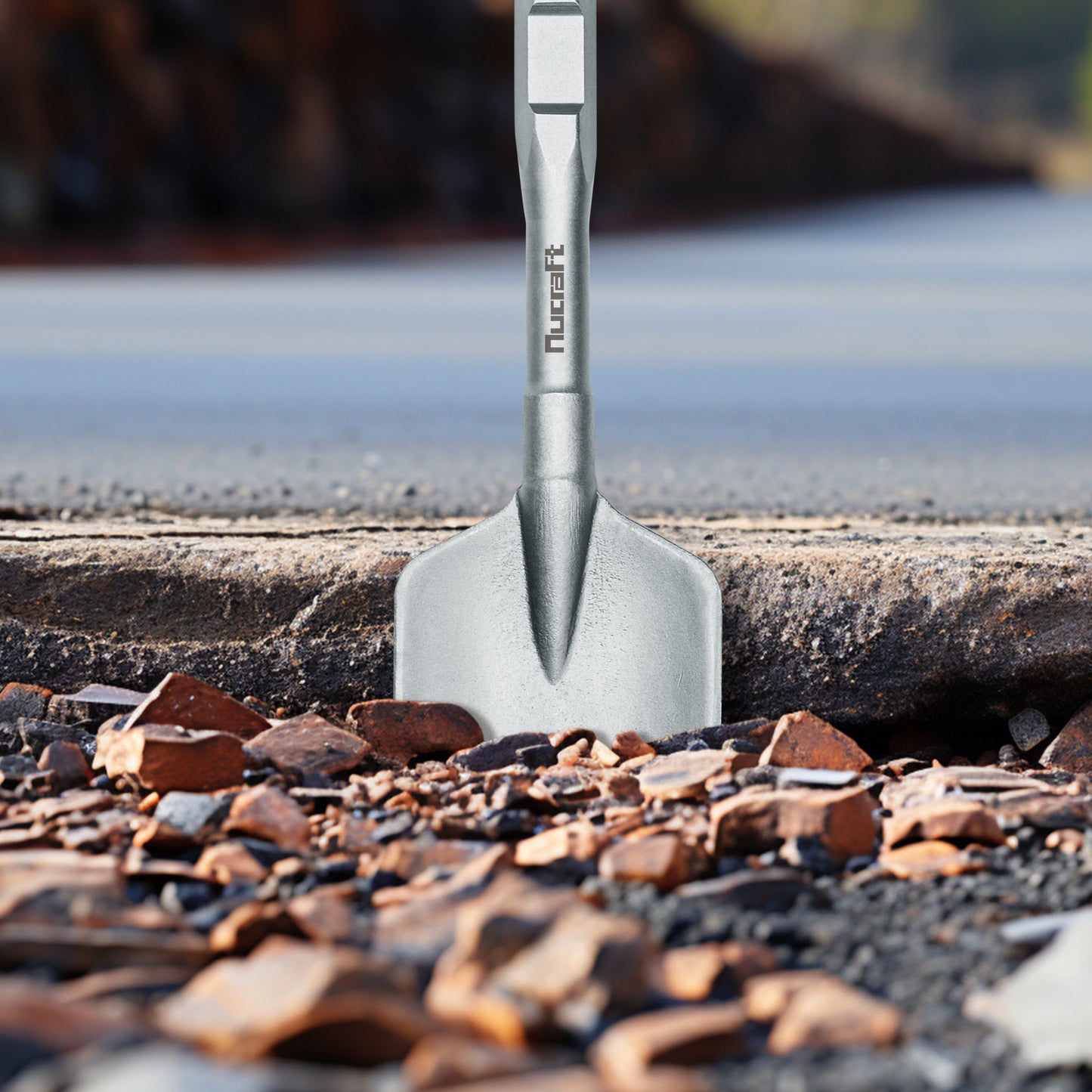 Nucraft SDS HEX Schaufelmeißel, Sechskantschaft Tonspaten Asphaltmeißel Abstemmen