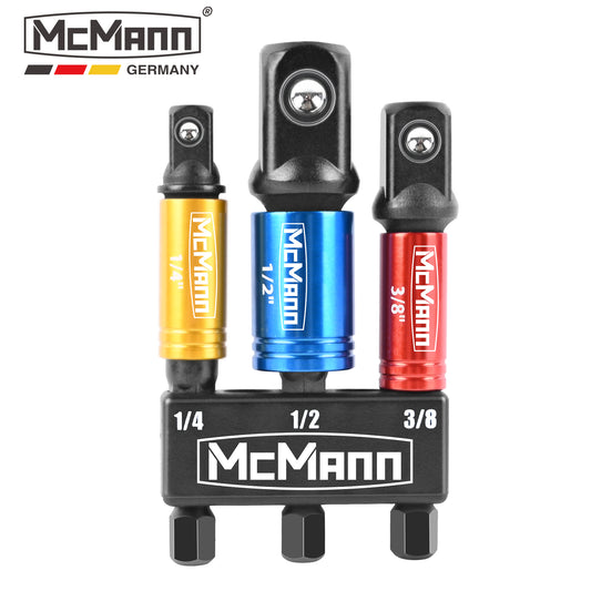 MCMANN Socket Adapter, Quadrat- und Sechskant-Bit-Satz