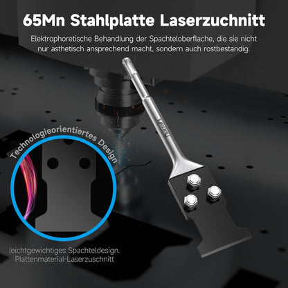 Nucraft Ersatzklinge für Spachtelmeißel NU-P12-S, 80 * 50mm, aus 65Mn-Super-elastischer Stahl