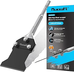 Nucraft SDS-Plus Spachtelmeißel 250x100mm, Ersatzklinge 110*100mm  aus 65Mn-Super-elastischer Stahl