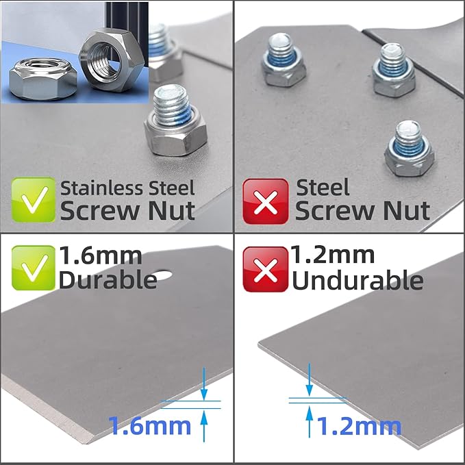 RANSENERS Ersatzklinge 2er Set für Spachtelmeißel SDS-PLUS-P08, 110 * 100mm, aus 65Mn-Super-elastischer Stahl