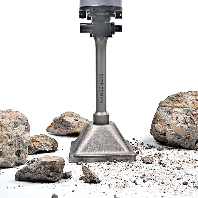 RANSENERS SDS-Hex Jack Hammer Stampfer Verdichter, Anti Schock Stampferplatte, Werkzeug zum Verdichten von Beton, auch für Demolition Hammer Breaker (410 x 150 x 150mm)