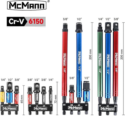 MCMANN Socket Adapter, Quadrat- und Sechskant-Bit-Satz