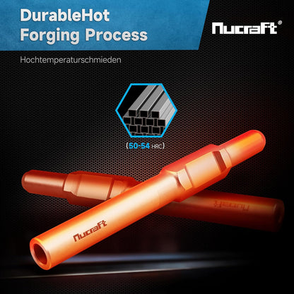 Nucraft SDS-HEX Professional Erdnageleintreiber zum Einstecken von Tiefenerder Erder Erdung Staberder, L:257 mm, Innen Ø13.5mmØ16.5mmØ20.5mm