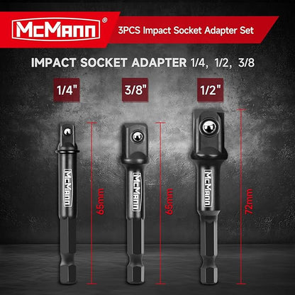 MCMANN Sockeladapter-Quadrateck-Kennmesser-Satz  geeignet für Drehmomentschlüssel